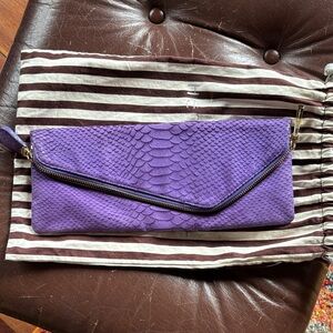 Henri Bendel Vibrant Purple clutch